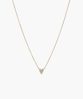 Mini Heart Pavé Diamond Necklace