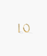 Beaded Huggie Hoops