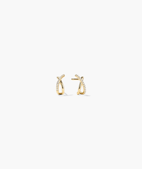 Pavé Diamond X Studs