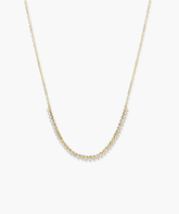 Diamond Half Tennis Necklace