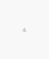 Close-up illustration of the Piercing Studio - Round Diamond Flat Back Stud, showcasing its simple and elegant diamond design ideal for stacking.