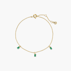 Baguette Gemstone Bracelet