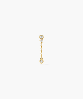 Single Celeste Lab Grown Diamond Chain Stud