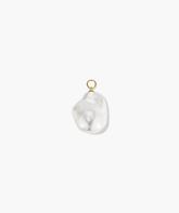 Single Oversized Baroque Pearl Hoop Charm