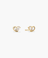 Two of Hearts Studs