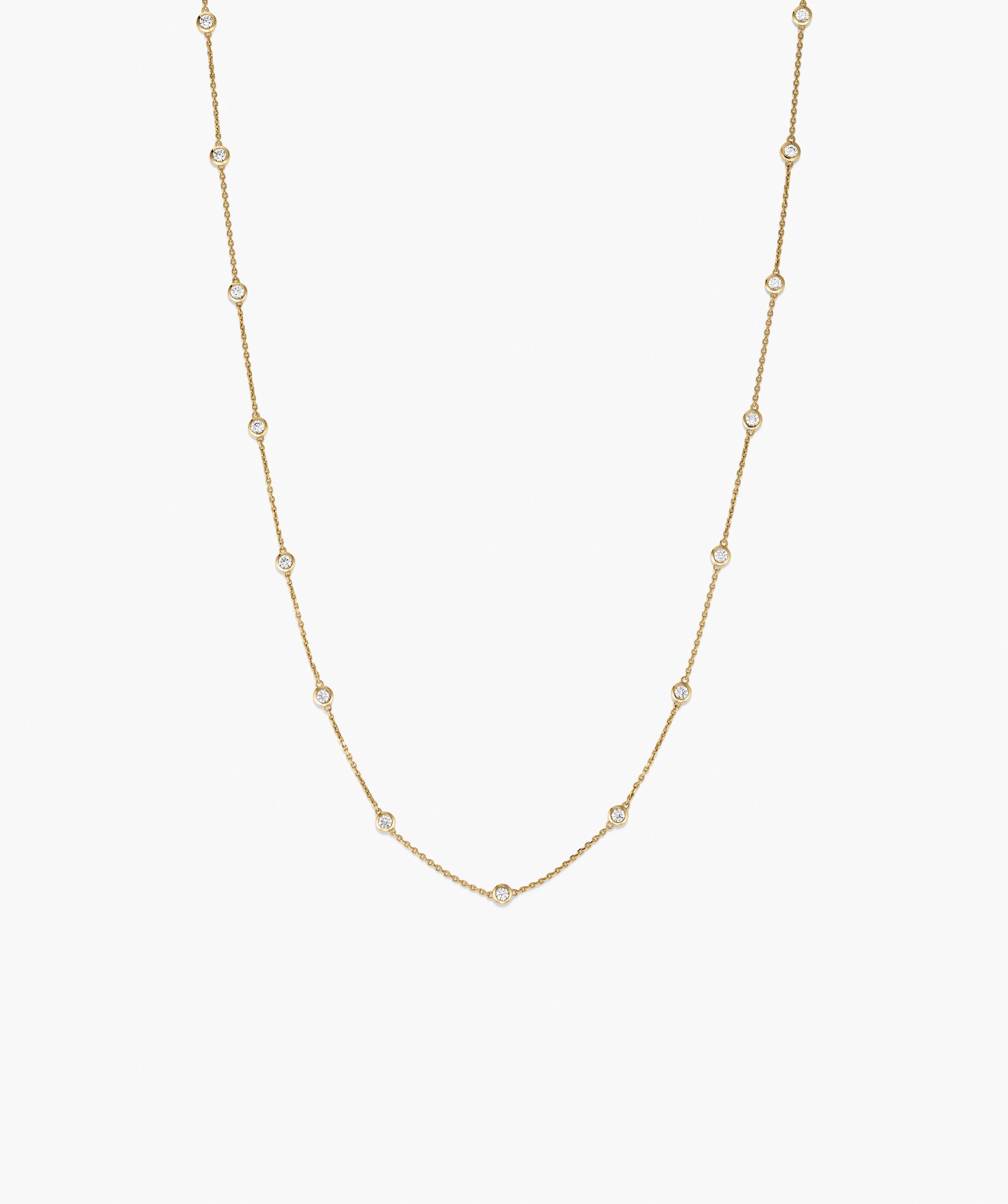 Lab Grown Sapphire Orbit Necklace