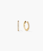 Pavé Lab Grown Sapphire Small Hoops