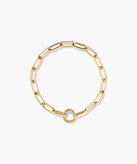 Paperclip Chain Charm Bracelet