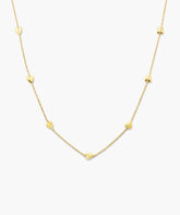 Puffy Heart Station Necklace