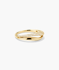 Open Dôme Pavé Ring