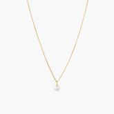 Mini Pearl Pendant Necklace