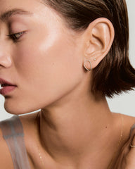 Interconnected Loop Pavé Diamond Studs