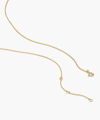 Oval Link Chain Necklace featuring delicate ovular links with a spring-ring clasp and adjustable jump-rings, perfect for adding charms or layering with other pieces.