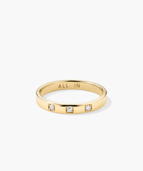 Gold ring with diamonds, titled Diamonds Band, handcrafted in 14k solid gold. This elegant piece features a delicate arrangement of sparkling diamonds.