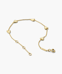 Puffy Heart Station Bracelet