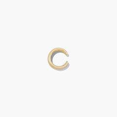 Duet Ear Cuff: a handcrafted, gold vermeil ear cuff with a hollow interior for comfort.