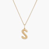 Bold Letter Pendant Necklace