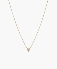 Mini Heart PavÃ© Diamond Necklace