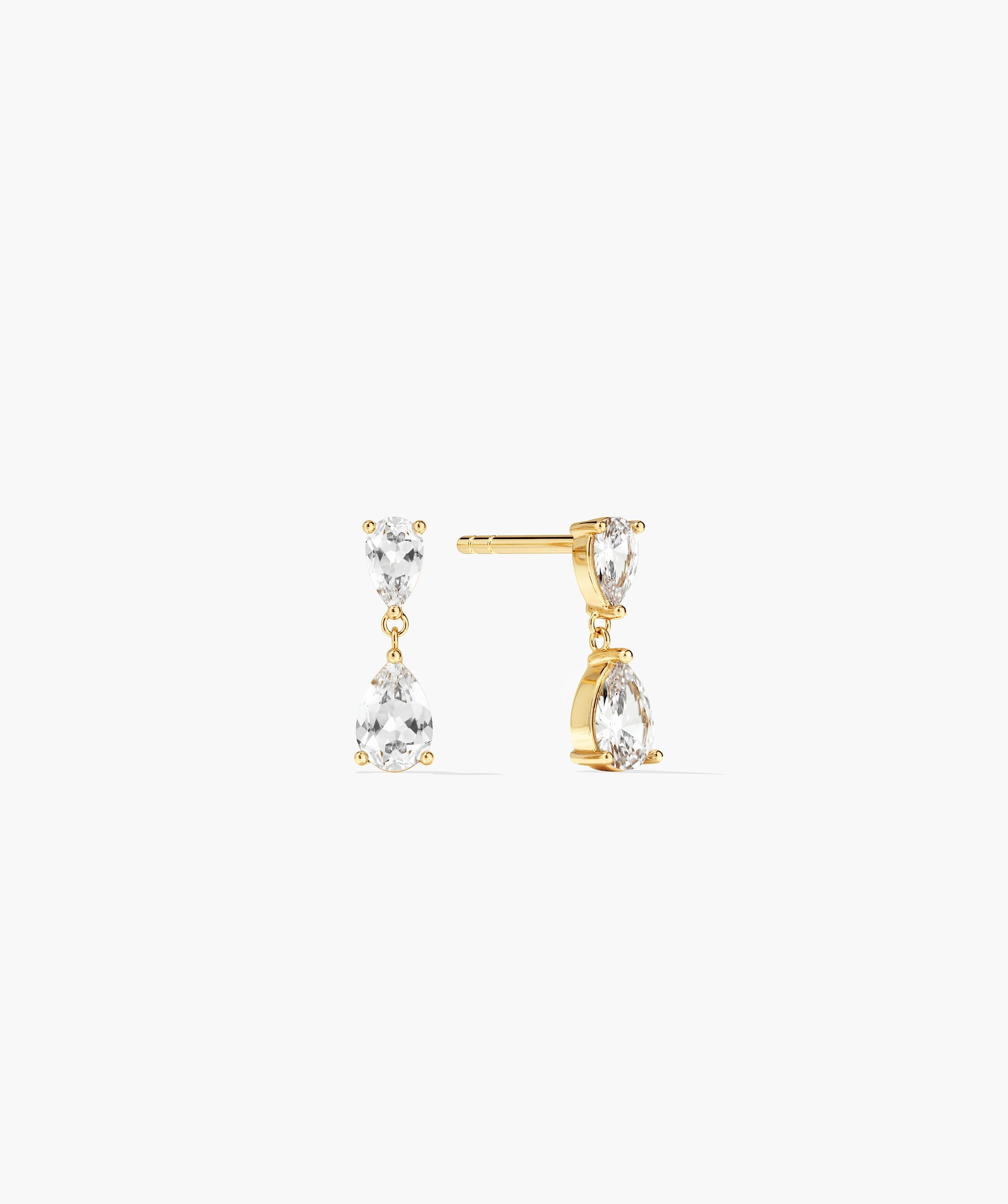 Ada Double Pear Drop Earrings