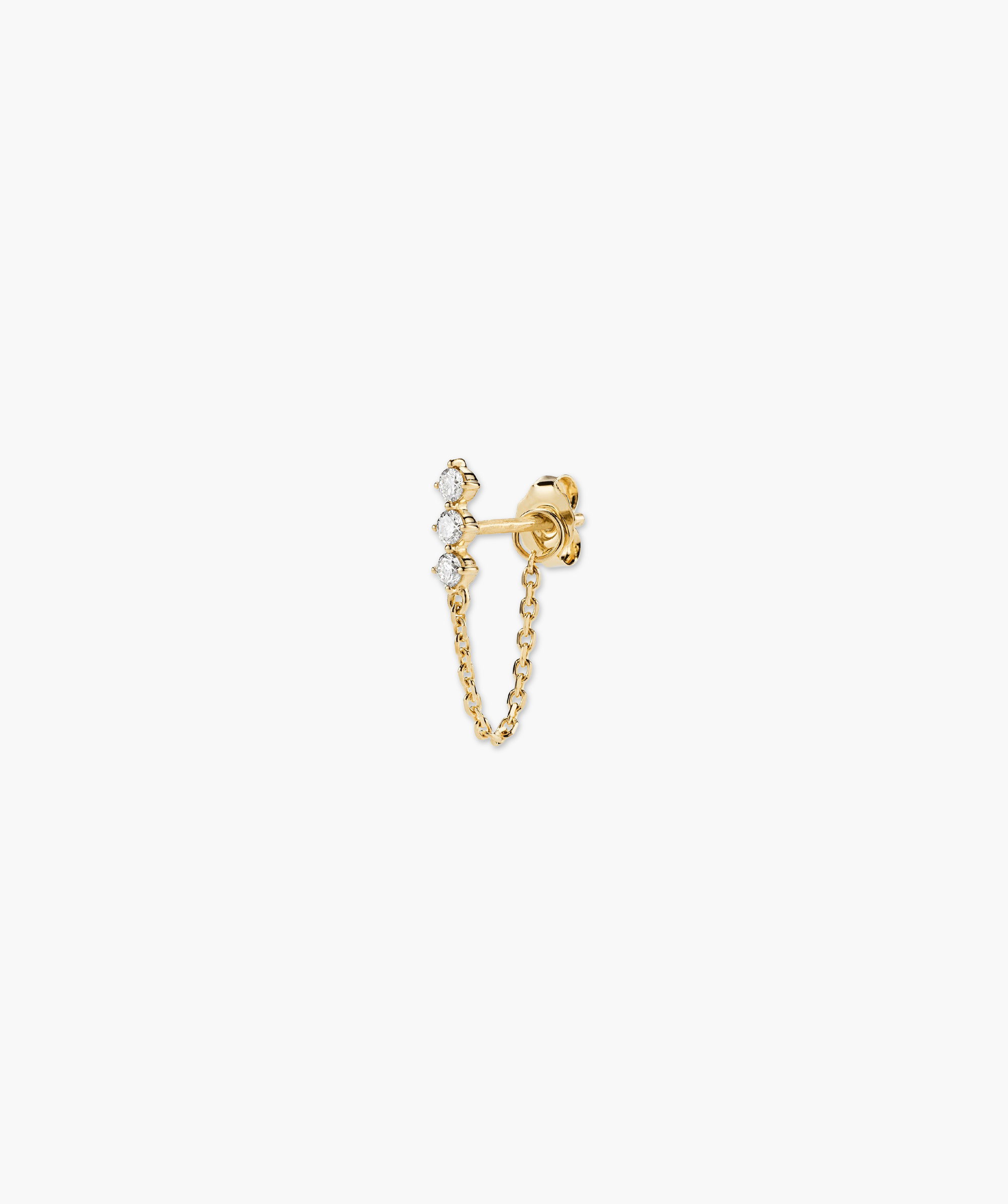 Single Trio Chain Stud