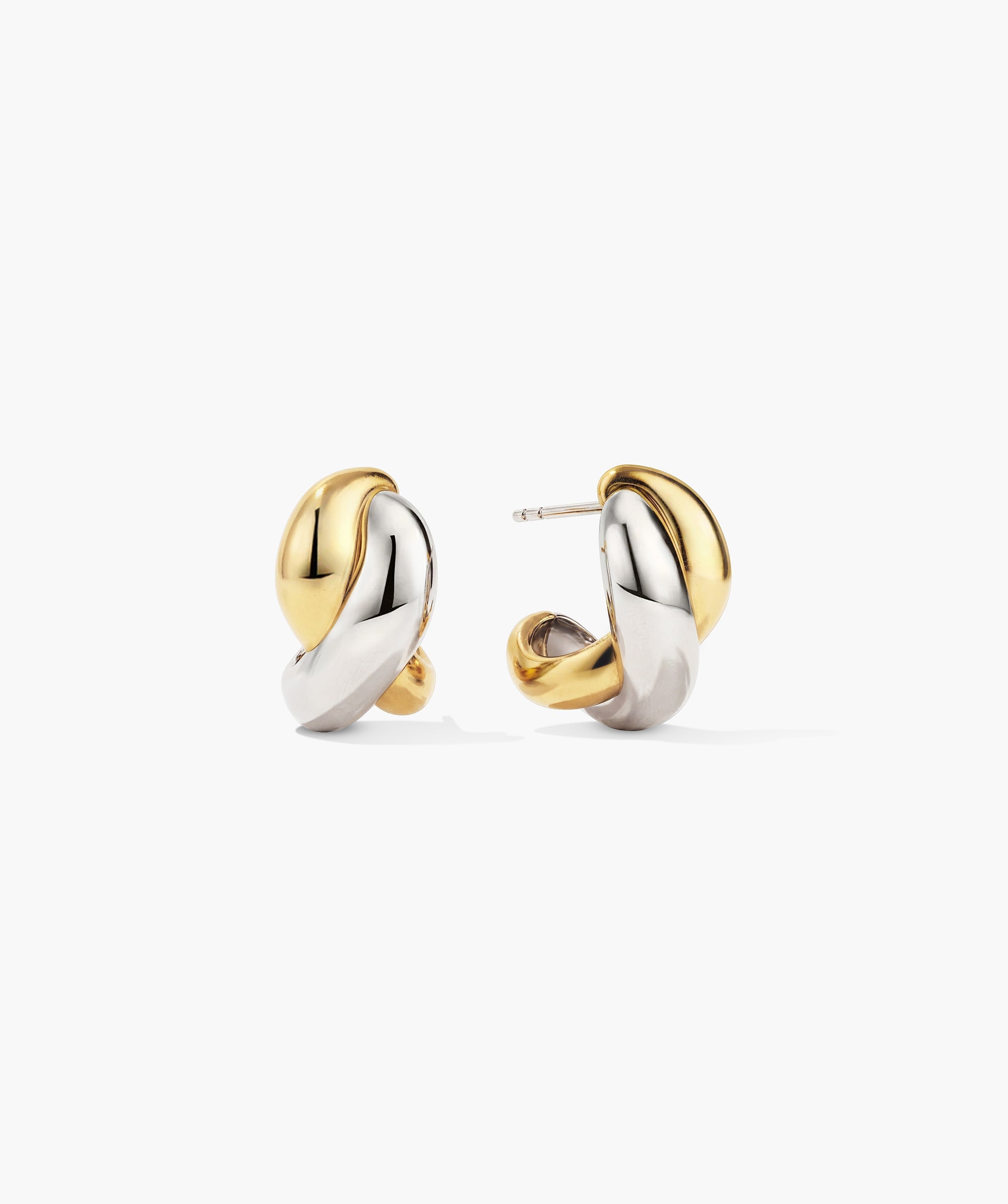 DÃ´me Brioche Mixed Metal Hoops