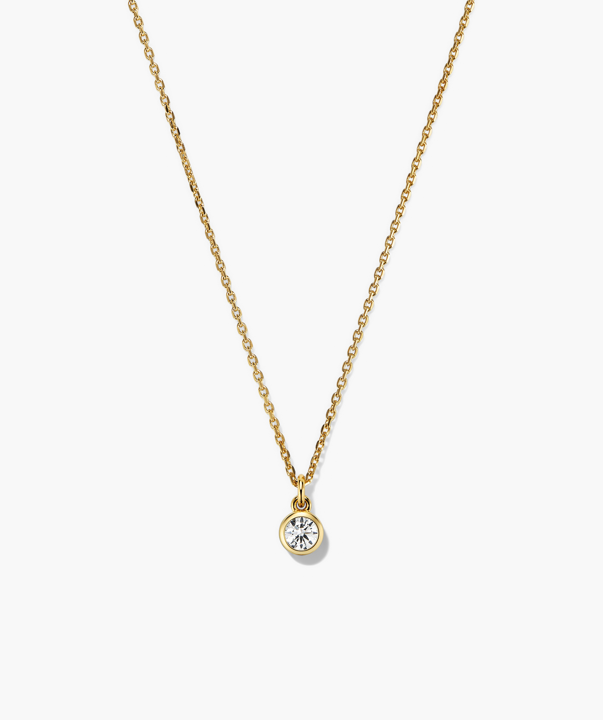 Sia Birthstone Pendant Necklace featuring a sparkling gemstone on a delicate chain, perfect for personalized gifting or celebrating a special occasion.