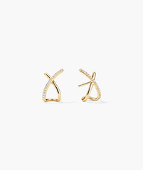 PavÃ© Diamond X Oversized Studs