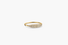 PavÃ© Diamond Slim Signet