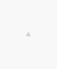 Piercing Studio - Diamond Mini Flat Back Stud on white surface, showcasing a close-up of the diamond mounted on 14k solid gold with a titanium back.