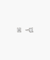 Lab Grown Diamond Round Studs 0.5 TCW, featuring sparkling lab-grown diamonds set in 14k solid gold, showcasing a classic and elegant design.