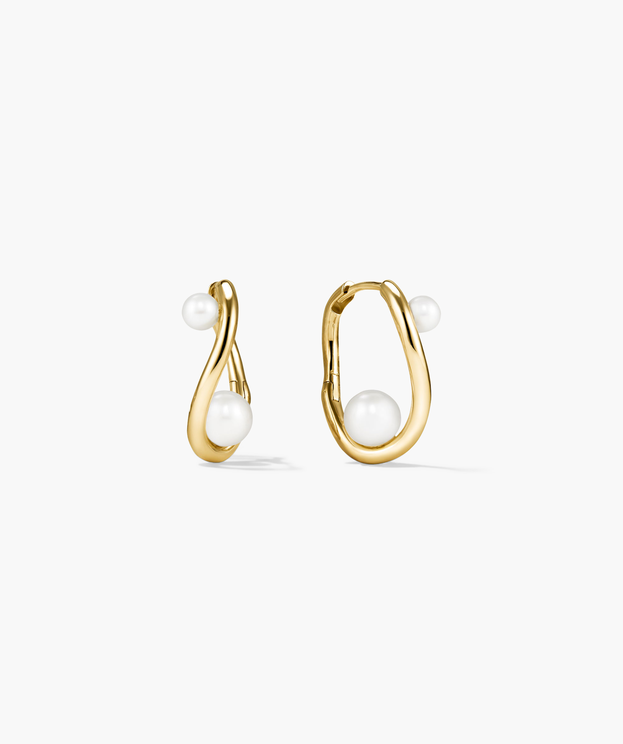 DÃ´me Figure Pearl Hoops