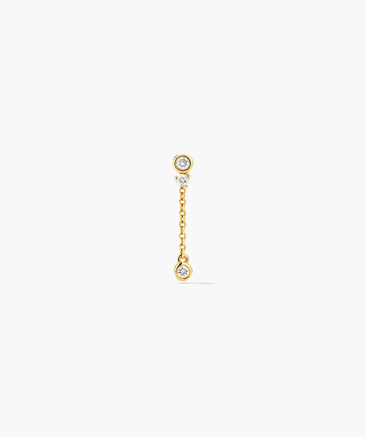 Single Celeste Lab Grown Diamond Chain Stud