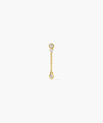Single Celeste Lab Grown Diamond Chain Stud