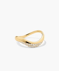 DÃ´me Figure Diamond Dipped Ring