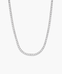 Lab Grown Sapphire Tennis Necklace
