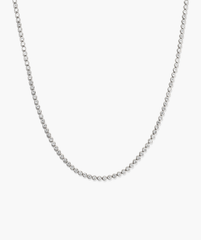Zadie Bezel Lab Grown Sapphire Tennis Necklace