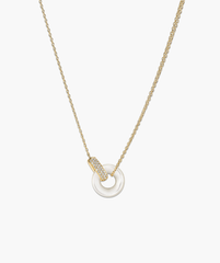 Linked PavÃ© Diamond Pearl Necklace
