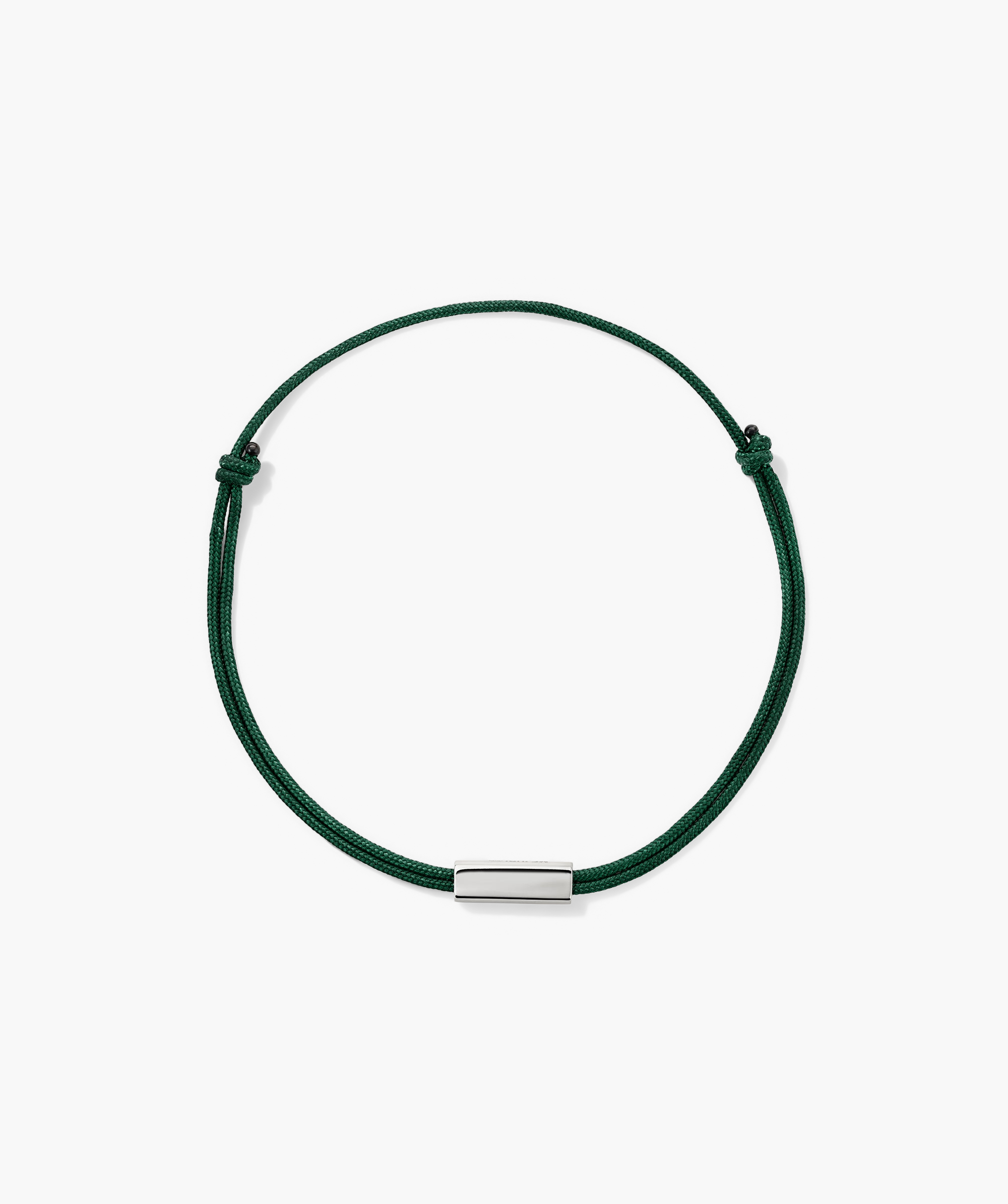 Bar Cord Bracelet with silver metal clasp, a chic fashion accessory perfect for adding a touch of elegance to your style.