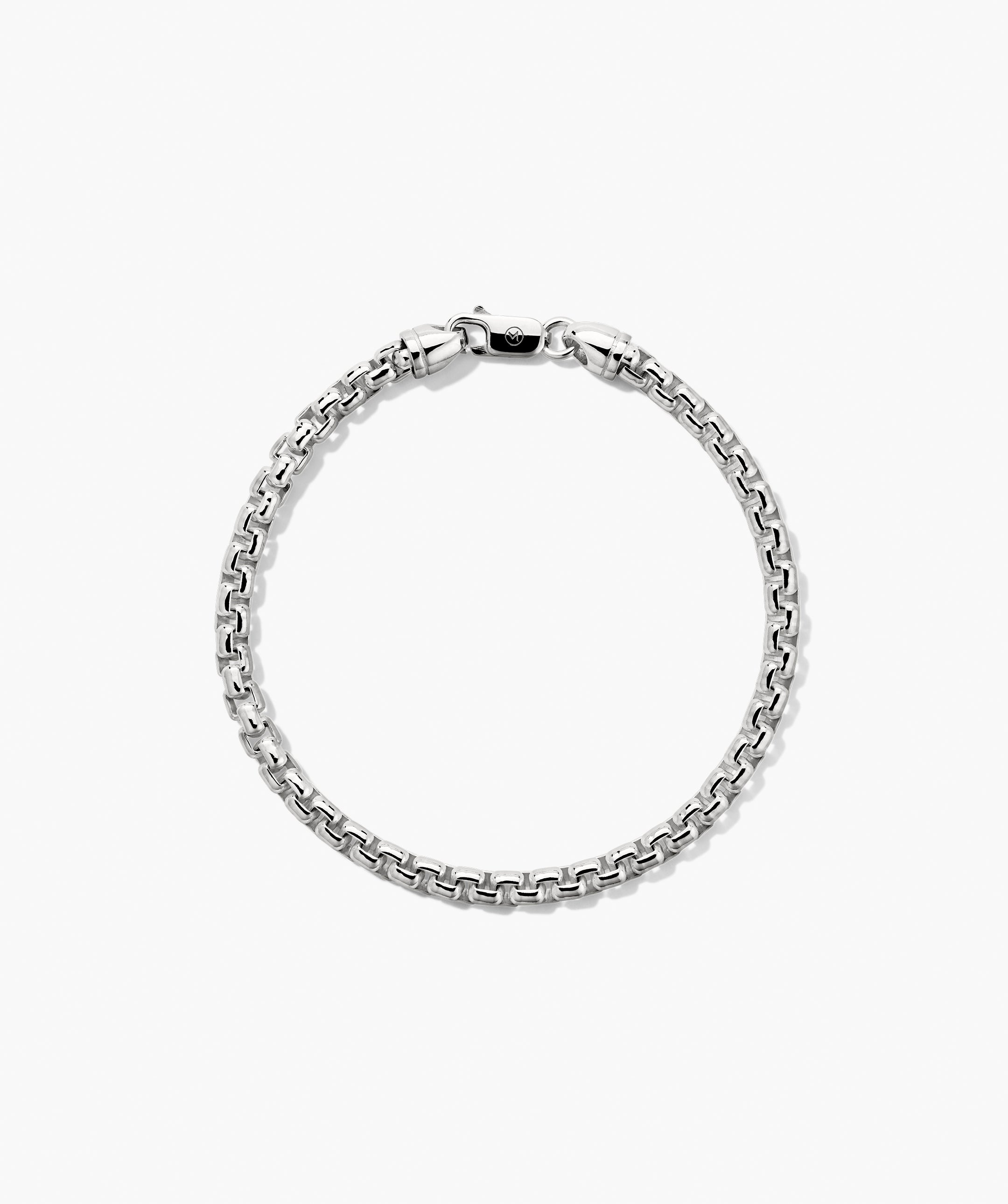4mm Round Box Chain Bracelet