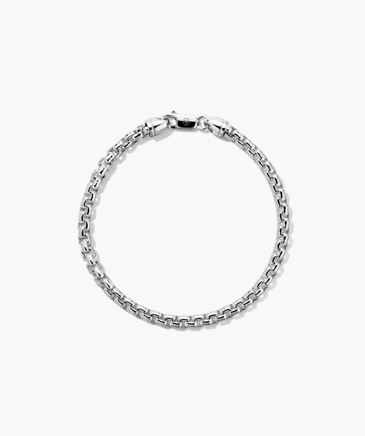 4mm Round Box Chain Bracelet