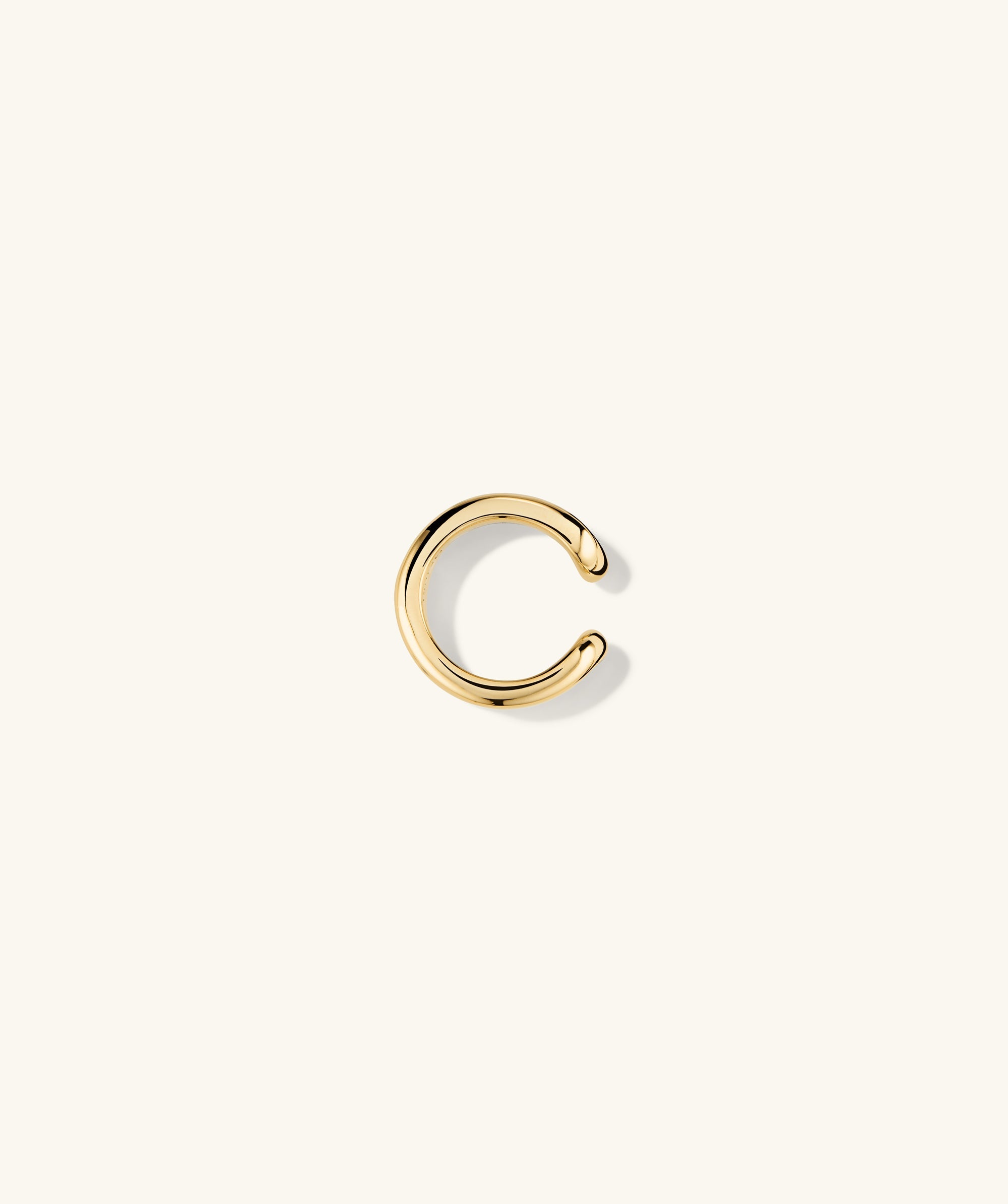 Duet Mixed Ear Cuff featuring dual widths of 18k gold vermeil and sterling silver, designed for effortless stacking.