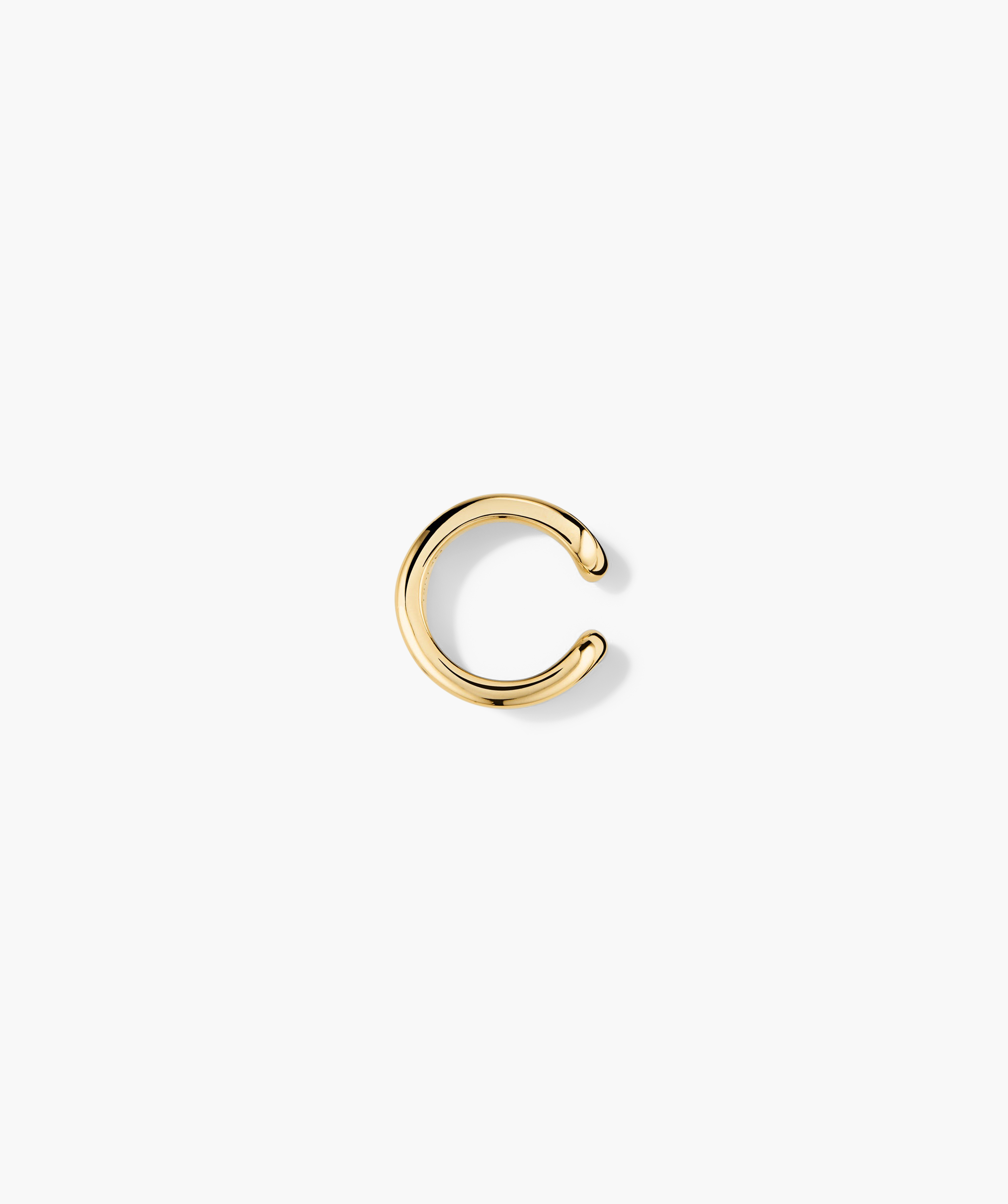 Duet Mixed Ear Cuff featuring dual widths of 18k gold vermeil and sterling silver, designed for effortless stacking.