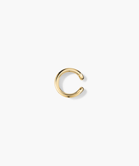 Duet Mixed Ear Cuff featuring dual widths of 18k gold vermeil and sterling silver, designed for effortless stacking.