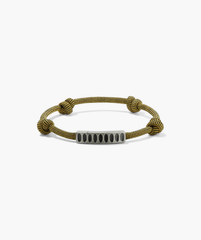 Colosseum Cord Bracelet featuring a bold metal and cord design, inspired by the Charlotte collection, perfect for adventurous outings.
