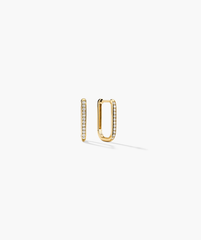 PavÃ© Diamond Small U Hoops