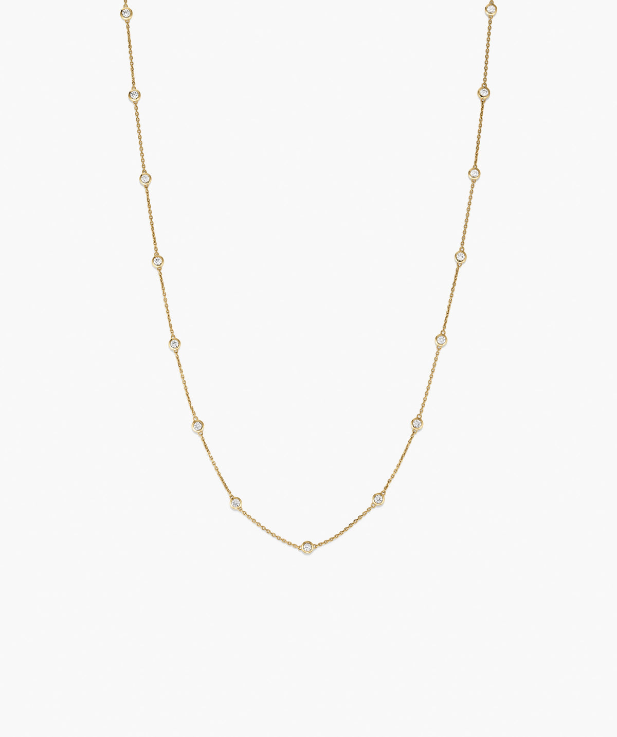 Lab Grown Sapphire Orbit Necklace