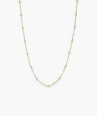 Lab Grown Sapphire Orbit Necklace
