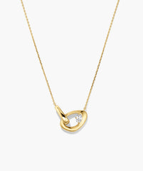 Organic DÃ´me Curve Gemstone Necklace