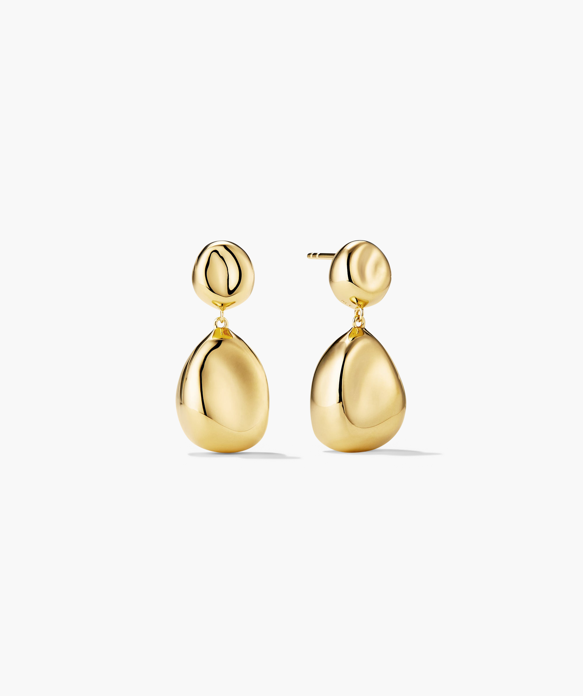 Organic DÃ´me Pebble Earrings