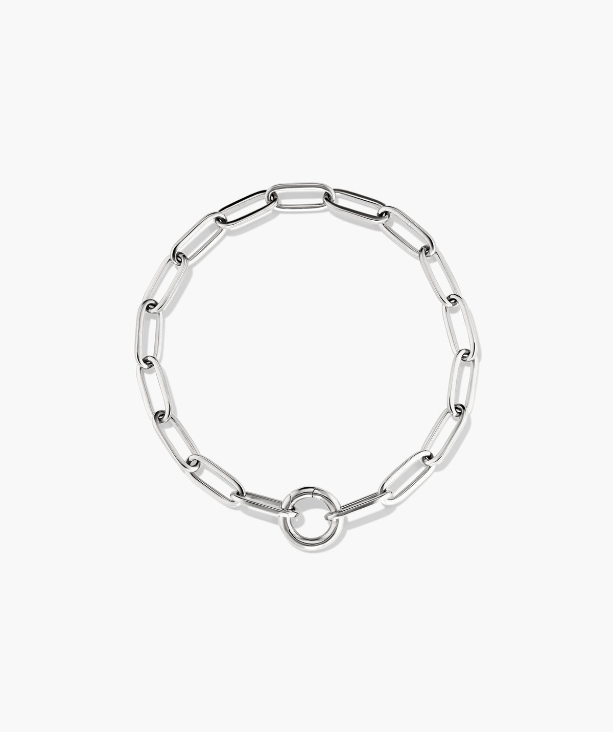 Paperclip Chain Charm Bracelet
